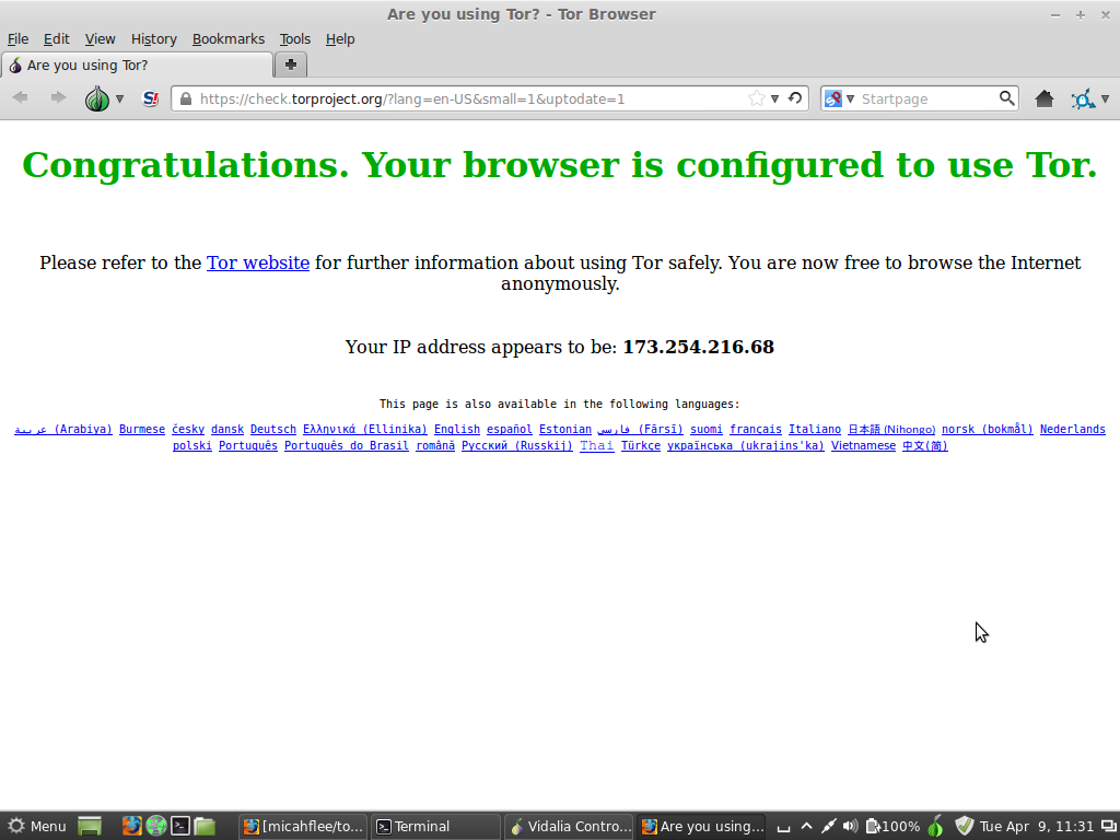 Tor Browser Success