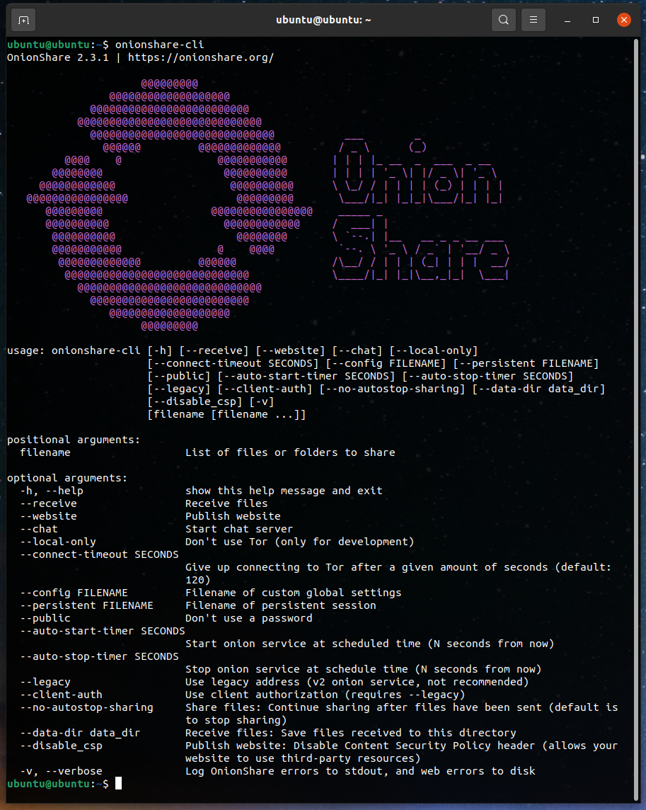 onionshare encryption