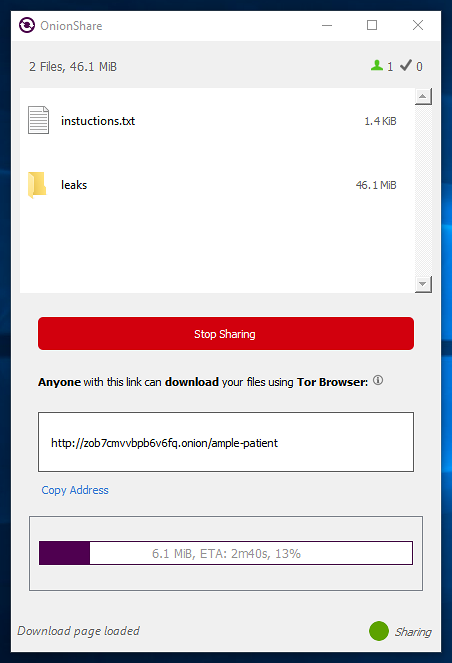 OnionShare has some exciting new features